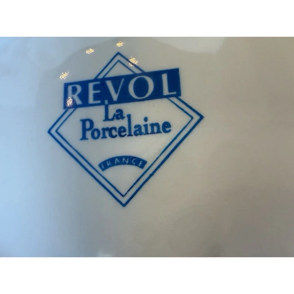 Revol La Porcelain Stamped Seashell Pieces Plate 1970s‎ French Vintage Set Of 3